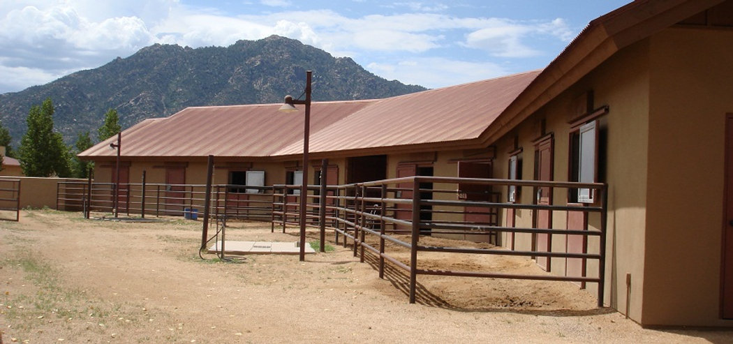 Pipe Fencing Around Stables in Prescott